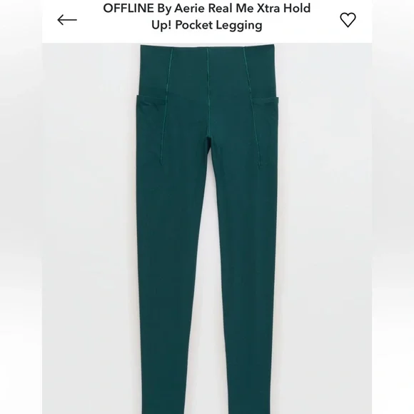 NWT Aerie Real Me Xtra Hold Up! Pocket Legging - Picture 3 of 5